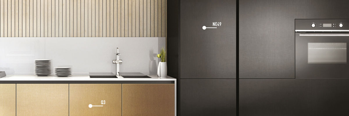 Gamma Metallo - esempio rivestimento antelli cucina Gamma Metallo - esempio rivestimento antelli cucina